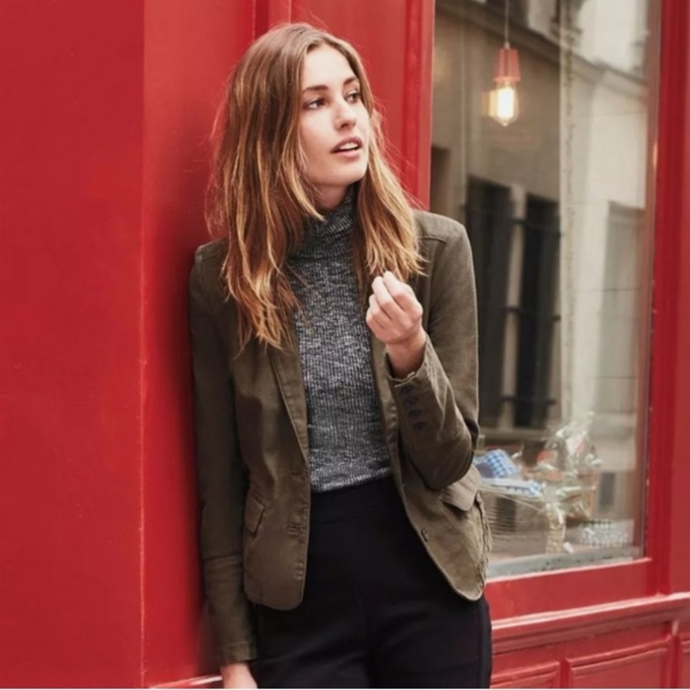 Anthropologie Green Blazer